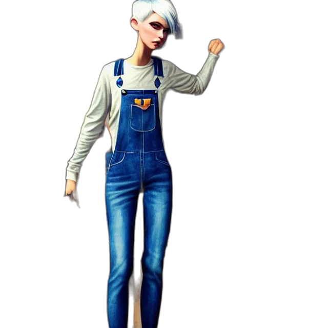 staff, jacket, concept art, 3d render, cartoon, photorealistic, full, body transparent PNG cut-out