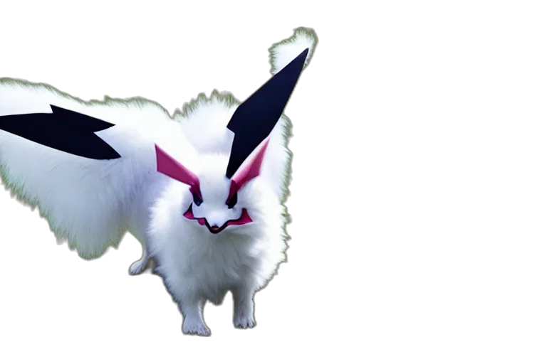 animal, creature, weapon, staff, 3d render, concept art, pixel art, vaporwave transparent PNG cut-out