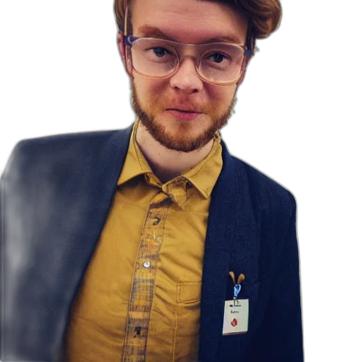 staff, jacket, hat, face, cartoon, photorealistic, 3d render, concept art transparent PNG cut-out