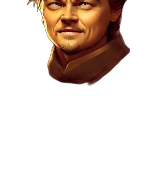 face, staff, crown, hat, photorealistic, pixel art, concept art, fantasy art transparent PNG cut-out