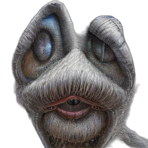 creature, mask, face, animal, 3d render, concept art, photorealistic, fantasy art transparent PNG cut-out