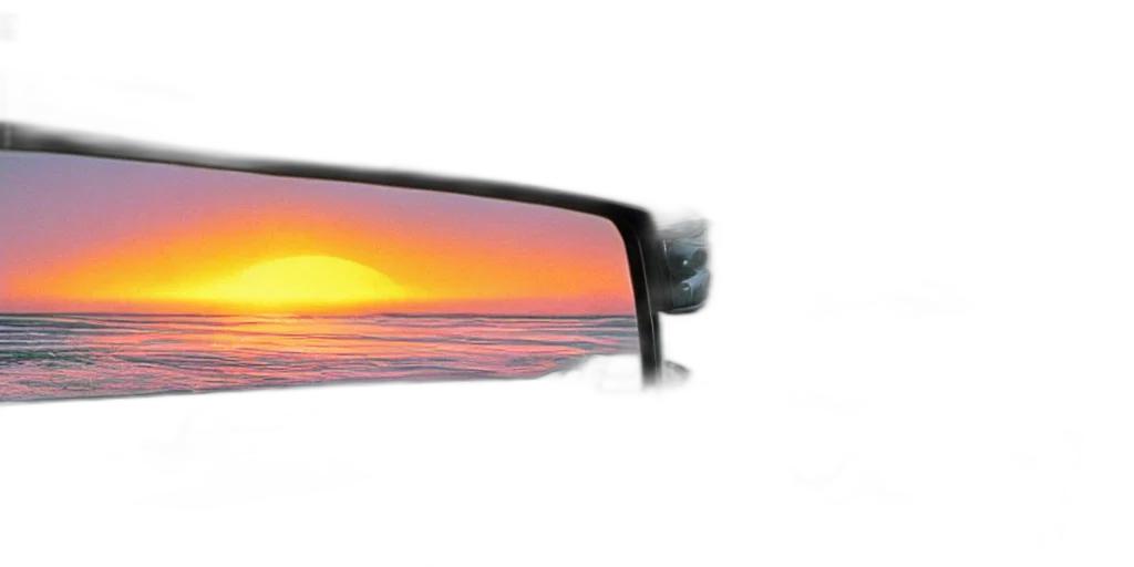 photorealistic, 3d render, sunset, fuji transparent PNG cut-out