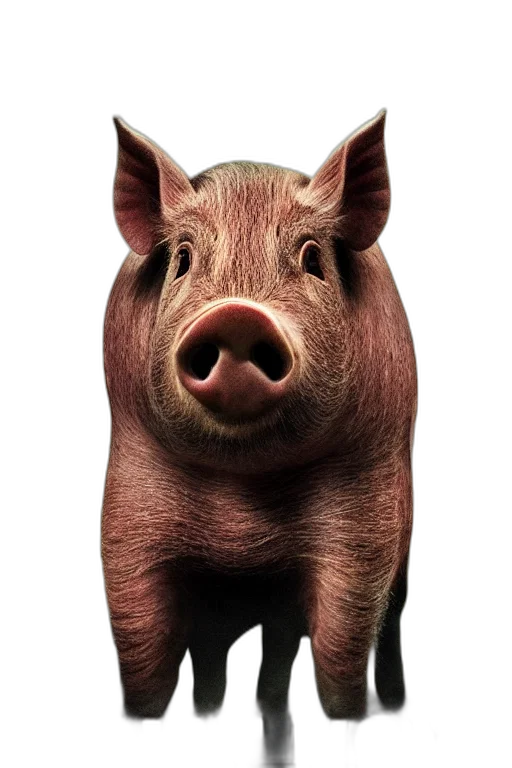 animal, face, creature, staff, photorealistic, 3d render, concept art, poster transparent PNG cut-out