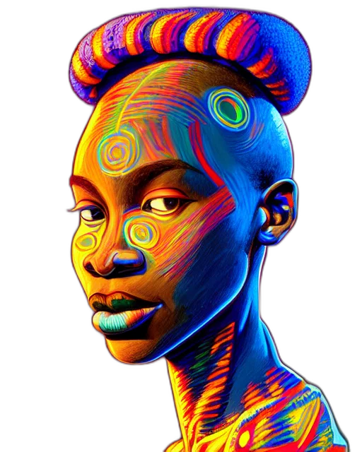face, robot, mask, crown, fantasy art, concept art, photorealistic, cartoon transparent PNG cut-out
