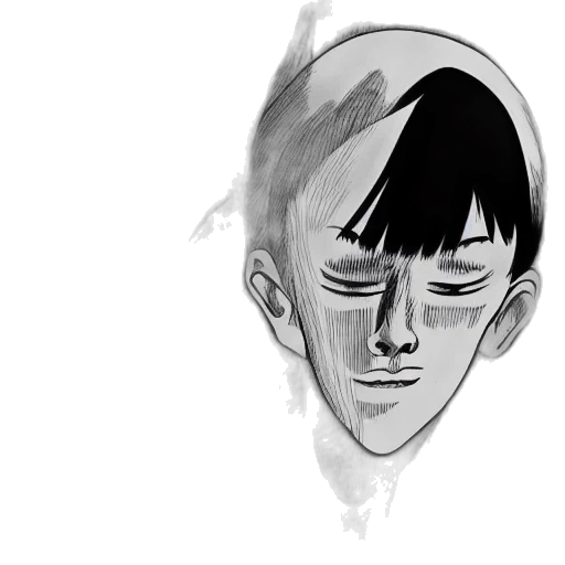 face, mask, creature, hat, cartoon, comic book art, anime, concept art transparent PNG cut-out