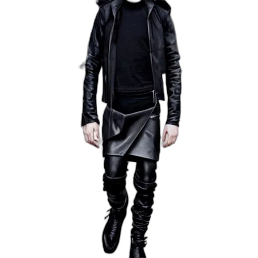 jacket, staff, cyberpunk, concept art transparent PNG cut-out