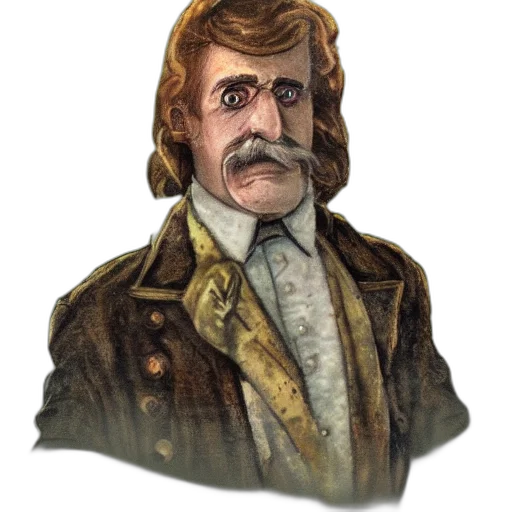 face, jacket, staff, mask, concept art, photorealistic, fantasy art, cartoon transparent PNG cut-out