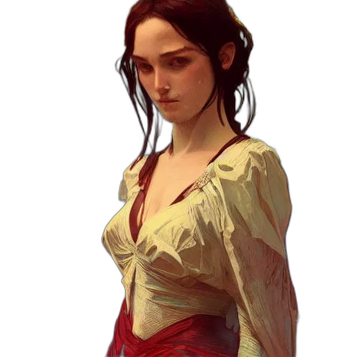 dress, face, dragon, fantasy art transparent PNG cut-out