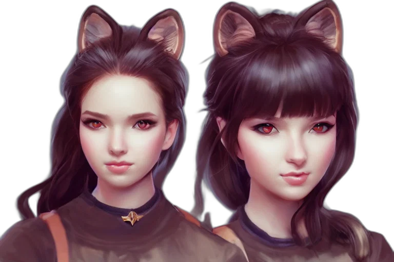 fantasy art, anime, concept art, photorealistic transparent PNG cut-out