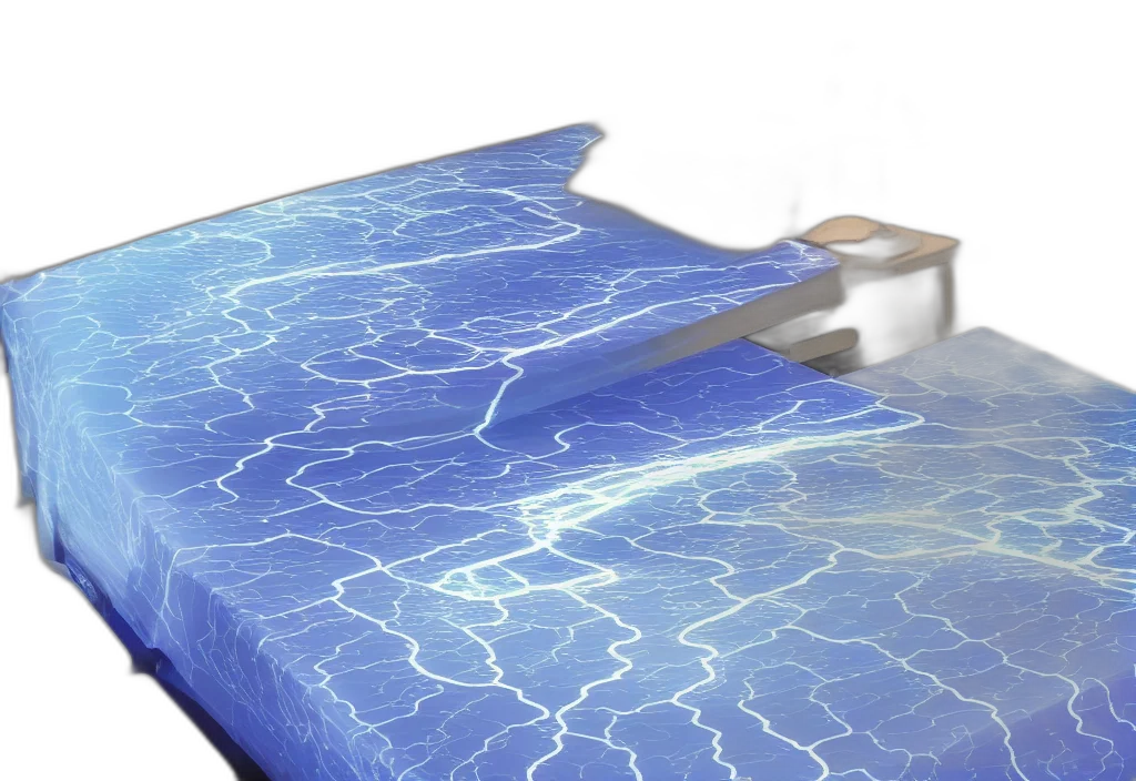 3d render, underwater, curved, translucent, bedsheets, detailed, florida, storm transparent PNG cut-out