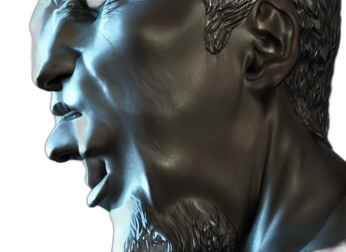 face, mask, crown, jewelry, photorealistic, 3d render, concept art, fantasy art transparent PNG cut-out