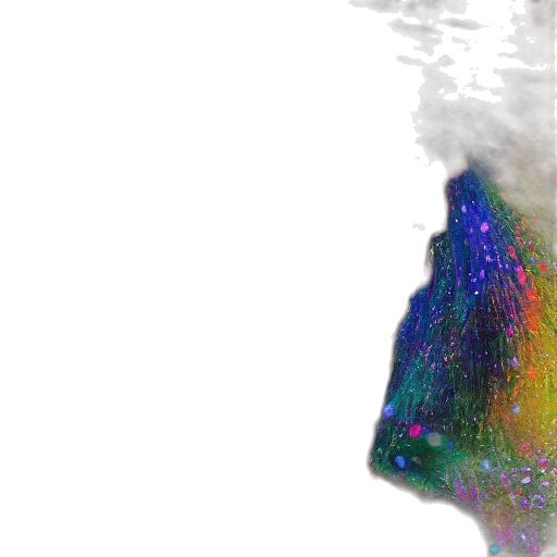 hair, crown, face, mask, 3d render, vaporwave, photorealistic, concept art transparent PNG cut-out