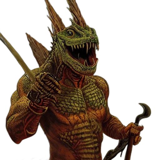 dragon, creature, staff, animal, concept art, fantasy art, 3d render, photorealistic transparent PNG cut-out