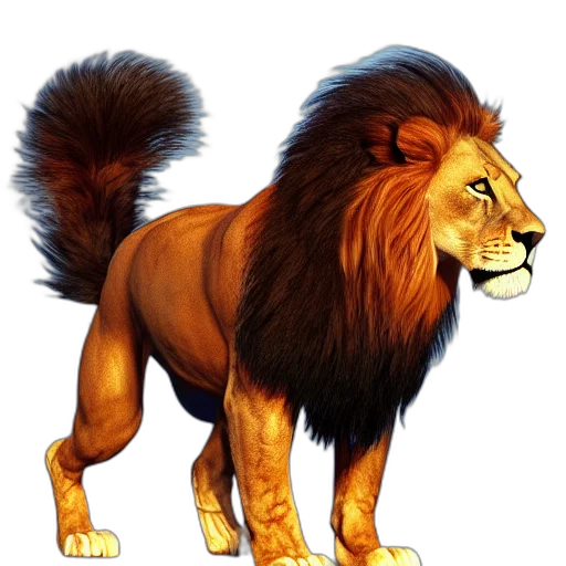 animal, crown, staff, creature transparent PNG cut-out