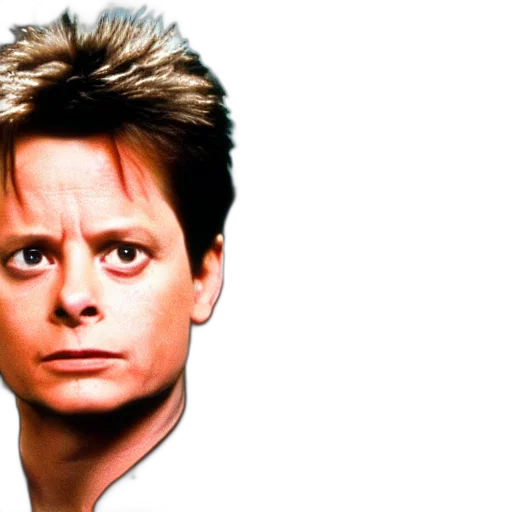 face, hair, animal, photorealistic, michael, fox, terminator transparent PNG cut-out