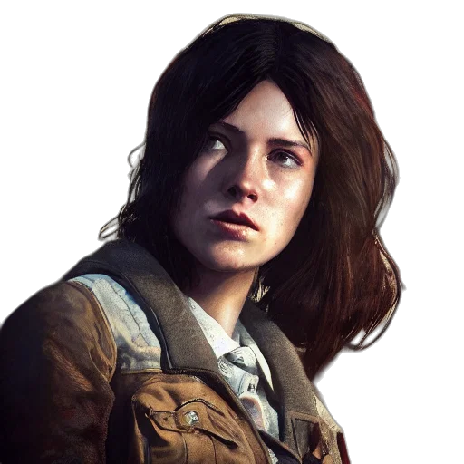 jacket, face, weapon, staff transparent PNG cut-out