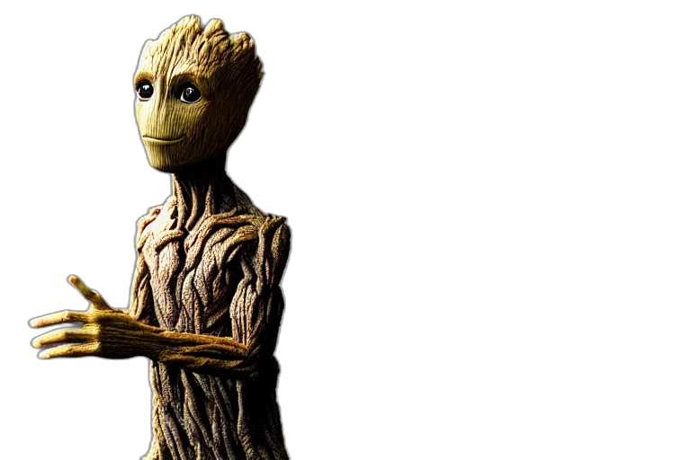 staff, creature, tree, robot transparent PNG cut-out