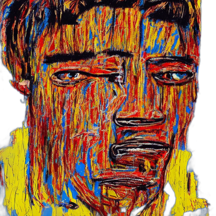 face, mask, jacket, oil painting, photorealistic, comic book art, watercolor, blue transparent PNG cut-out
