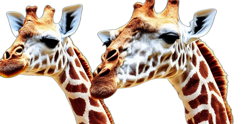 animal, mask, jewelry, photorealistic, 3d render, concept art, giraffe, short transparent PNG cut-out