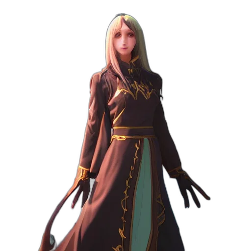 staff, dress, sword, concept art transparent PNG cut-out