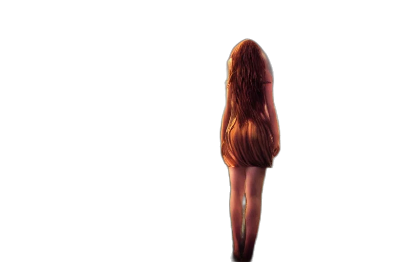 hair, dress, creature, staff, concept art, 3d render, pixel art, photorealistic transparent PNG cut-out