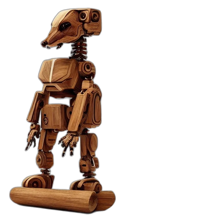 robot, concept art, 3d render, highly transparent PNG cut-out