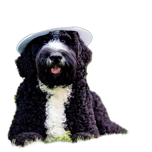 hat, staff, animal, photorealistic transparent PNG cut-out