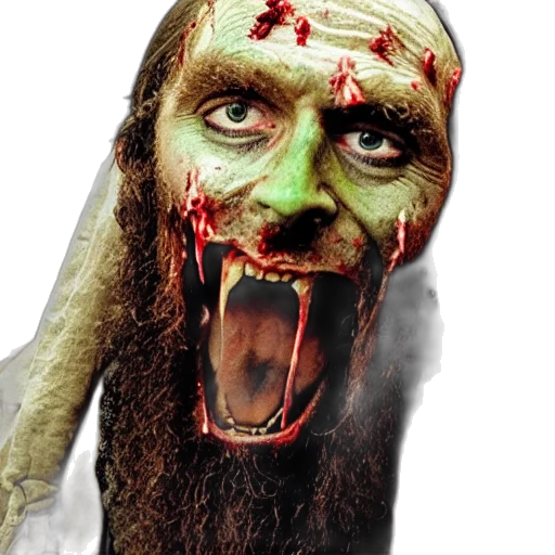 creature, mask, face, photorealistic transparent PNG cut-out