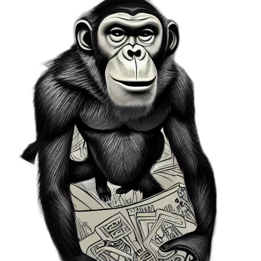 animal, concept art, comic book art, cartoon transparent PNG cut-out