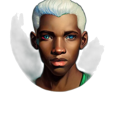 face, dragon, staff, fantasy art transparent PNG cut-out