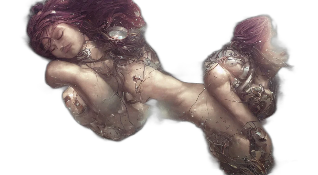 creature, jewelry, hair, weapon transparent PNG cut-out