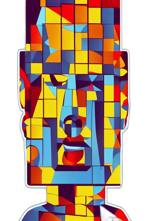 face, robot, mask, pixel art, cartoon, comic book art, photorealistic, colorful transparent PNG cut-out