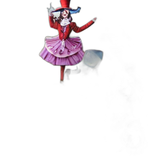 staff, mask, hat, dress, concept art, 3d render, fantasy art, pixel art transparent PNG cut-out