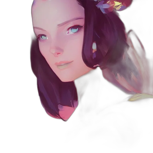 crown, face, flower, robot transparent PNG cut-out