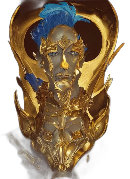 crown, mask, jewelry, staff, fantasy art, concept art, 3d render, comic book art transparent PNG cut-out