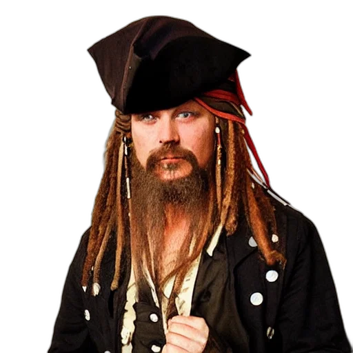 jacket, hat, staff, author transparent PNG cut-out