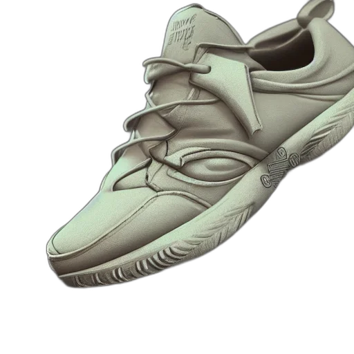 shoes, 3d render, photorealistic, concept art transparent PNG cut-out