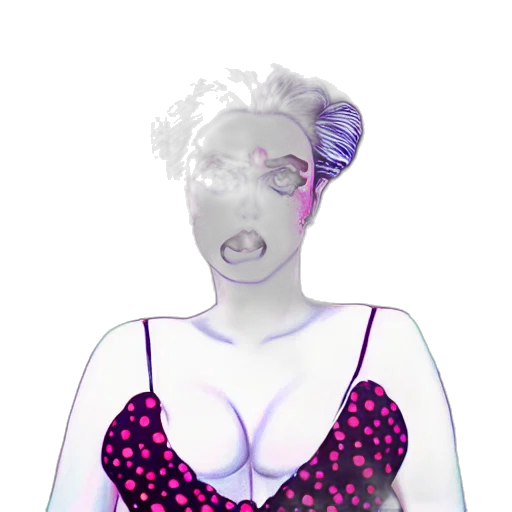 dress, mask, face, vaporwave transparent PNG cut-out