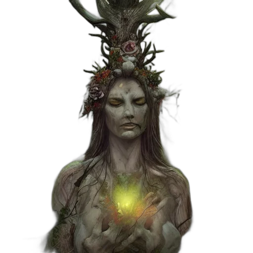 crown, creature, staff, jewelry transparent PNG cut-out