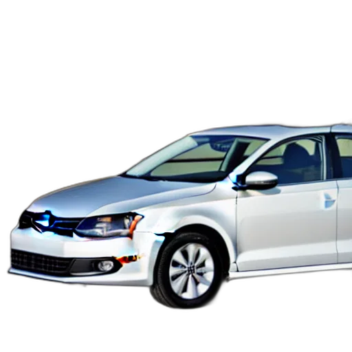 car, photorealistic, 3d render, jetta transparent PNG cut-out