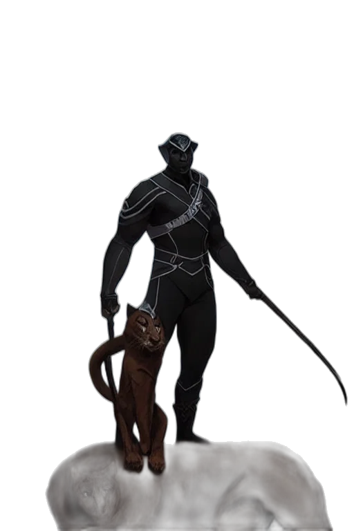 staff, creature, animal, mask, concept art, fantasy art, 3d render, comic book art transparent PNG cut-out