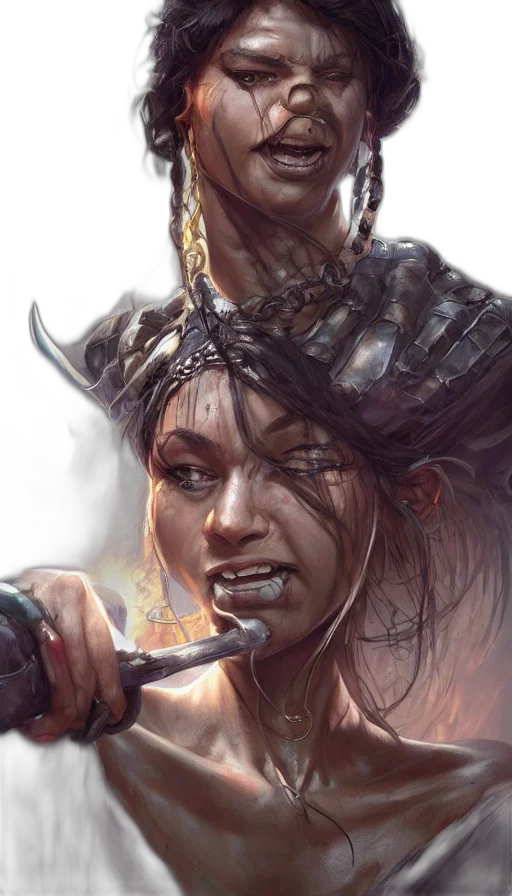 face, dragon, weapon, fantasy art transparent PNG cut-out