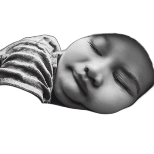 face, photorealistic, pencil sketch, 3d render transparent PNG cut-out