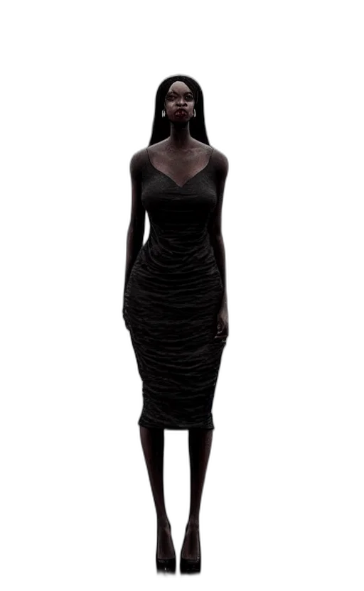 dress, jewelry, 3d render, concept art transparent PNG cut-out