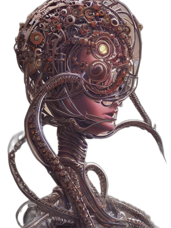 mask, robot, creature, face transparent PNG cut-out