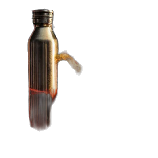 bottle, weapon, staff, hair transparent PNG cut-out