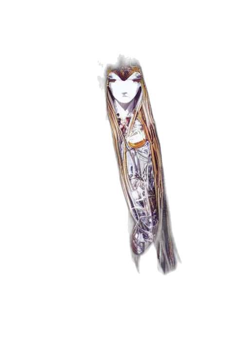 hair, staff, mask, jewelry transparent PNG cut-out