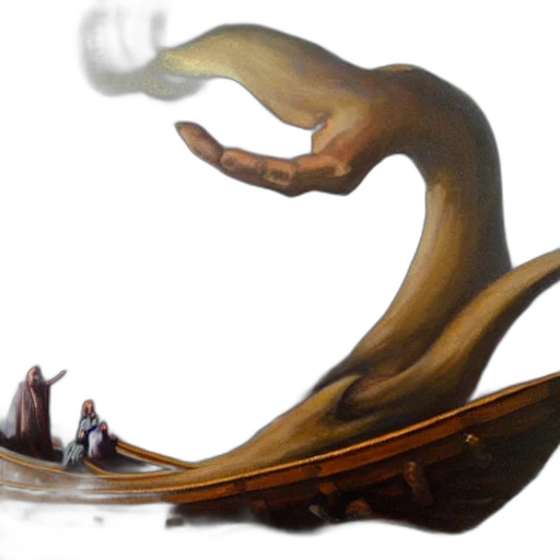 dragon, food, staff, creature, concept art, fantasy art, photorealistic, 3d render transparent PNG cut-out