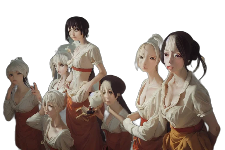staff, mask, weapon, dress transparent PNG cut-out