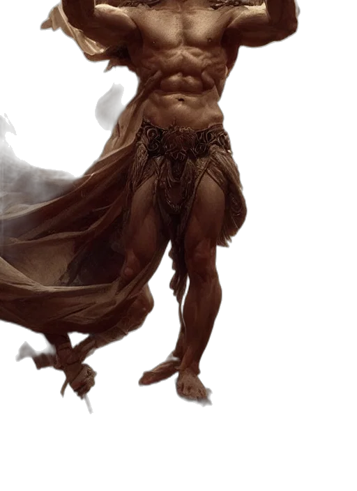creature, dragon, staff, fantasy art transparent PNG cut-out